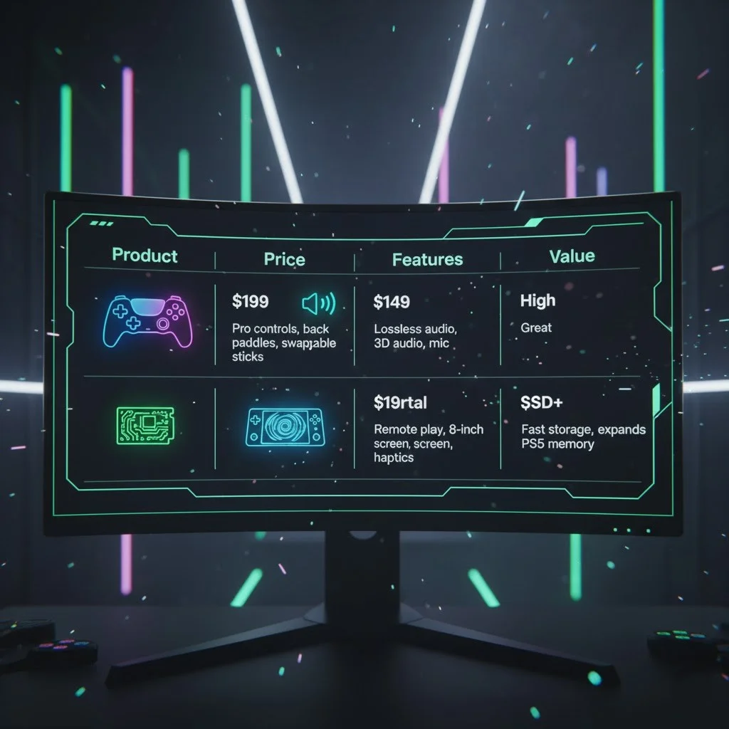 مقایسه دقیق ضروریترین اکسسوریهای پلی استیشن ۲۰۲۵