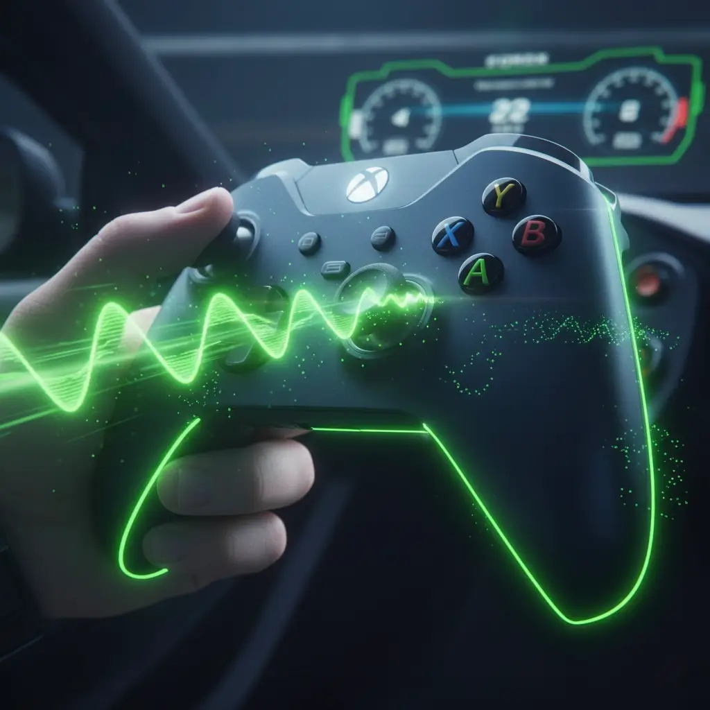کنترلر ایکس باکس برای بازیهای ریسینگ مانند Forza با تریگرهای حساس